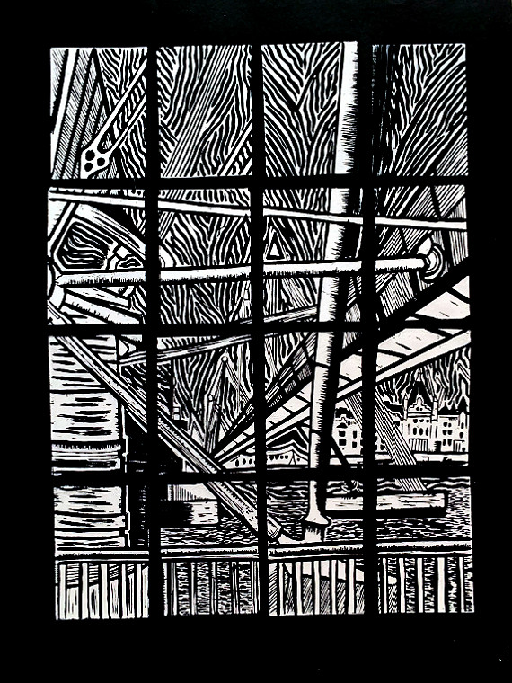 A1 Lino Cut Print